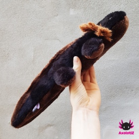 Axolotl Plush black-brown