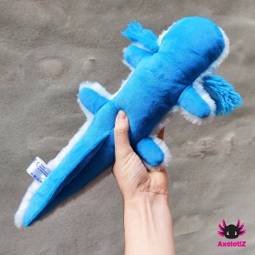 Axolotl Plush white-blue