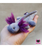 Axolotl Mini Plush grey-violet
