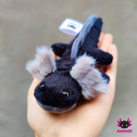 Axolotl Mini-Plush black-grey