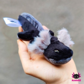 Axolotl Mini-Plush black-grey