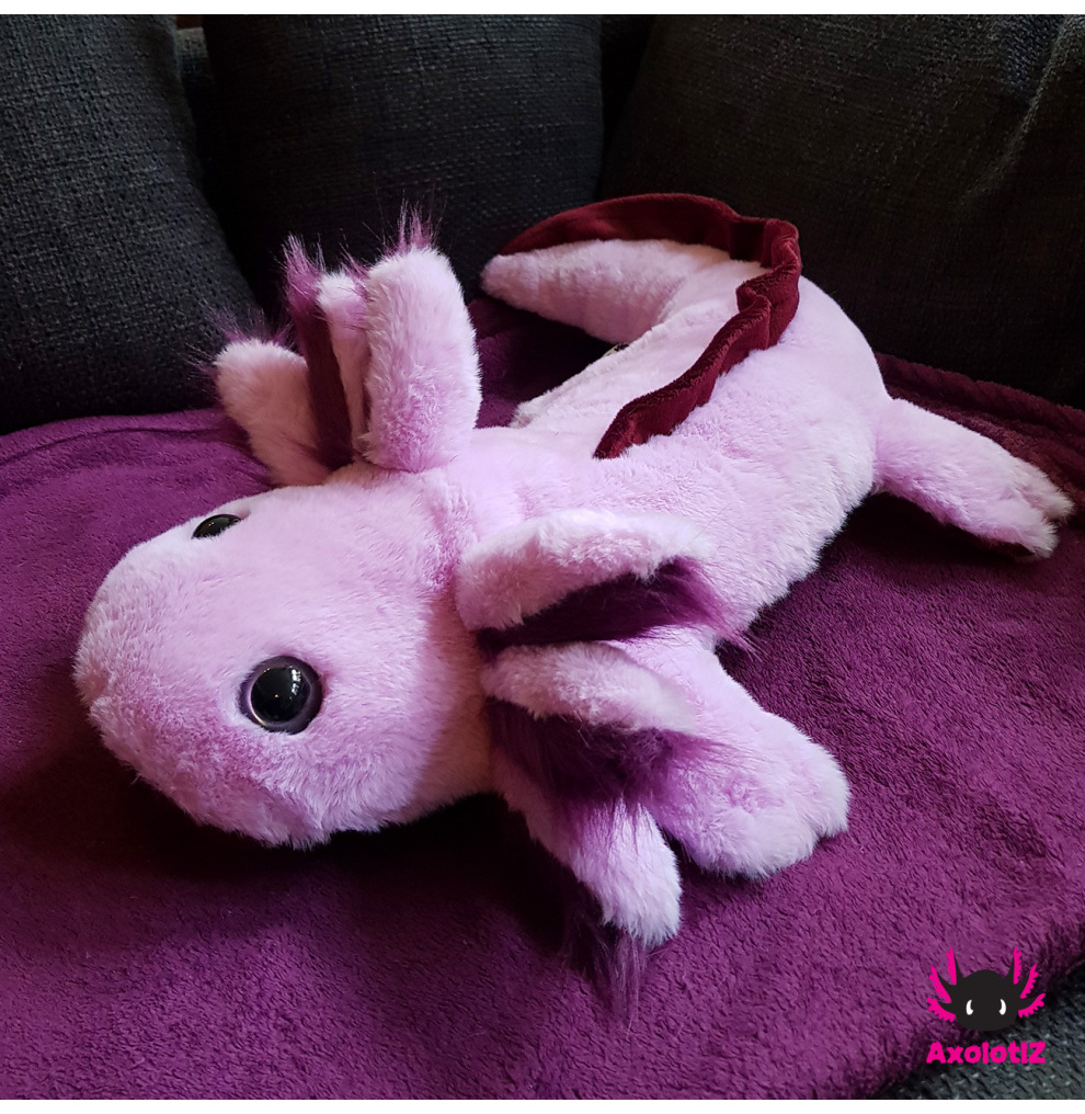 Axolotl Plush violet 80cm