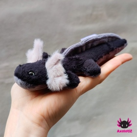 Axolotl Mini-Plush black-grey