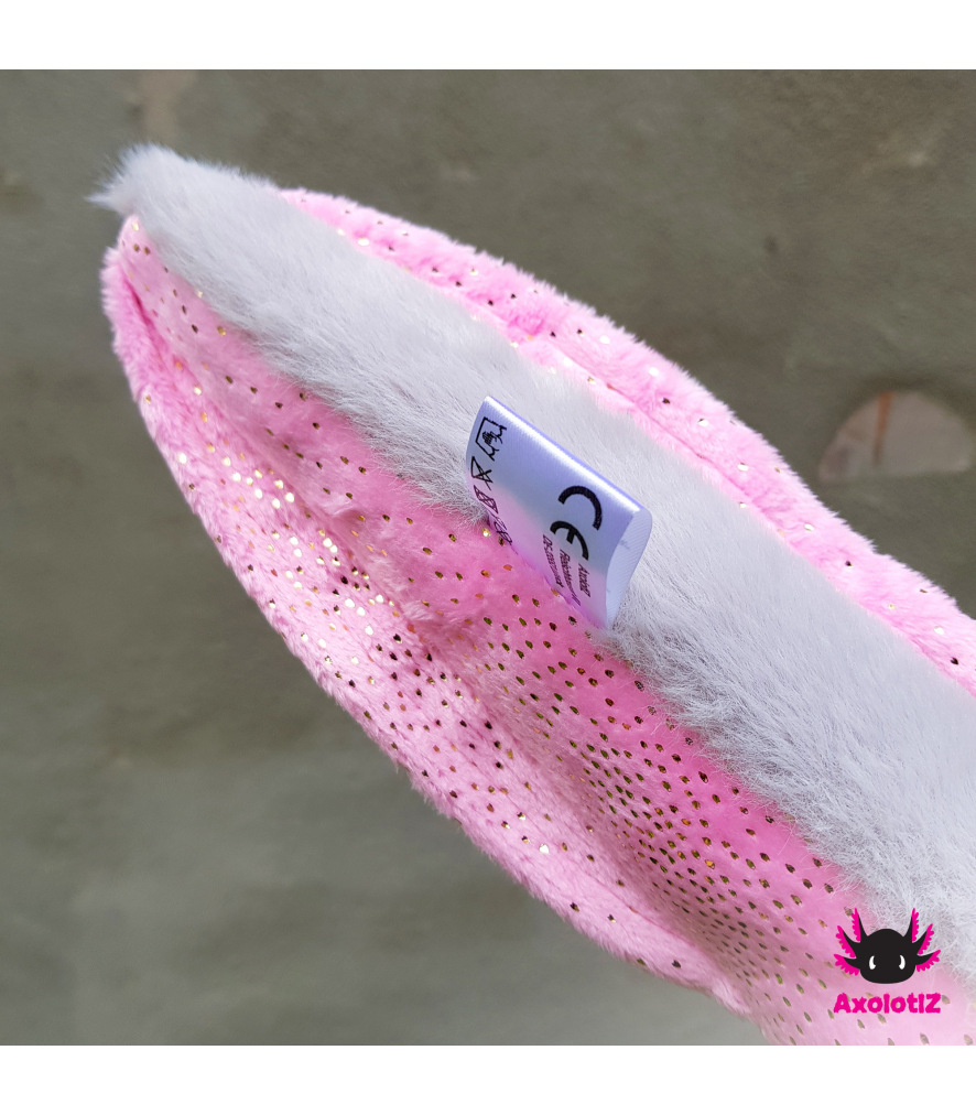 Axolotl Stofftier grau-rosa 2.0