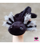 Axolotl Plush black-grey 2.0
