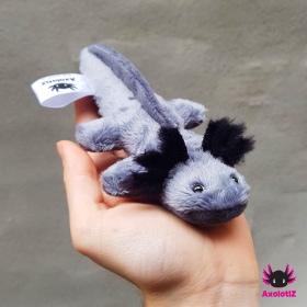 Axolotl Mini-Plush grey-black