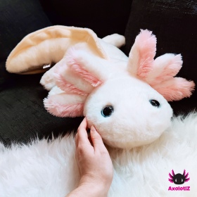 Axolotl Plush white-lightpink 80cm