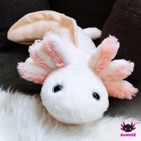 Axolotl Plush white-lightpink 80cm