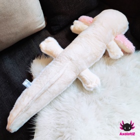 Axolotl Plush white-lightpink 80cm