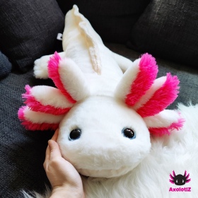 Axolotl Plush white-pink 80cm