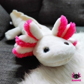 Axolotl Plush white-pink 80cm