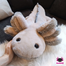 Axolotl Plush lightgrey 80cm