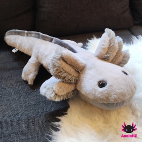 Axolotl Plush lightgrey 80cm