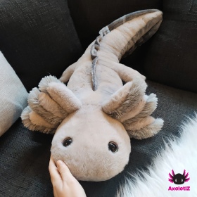 Axolotl Plush lightgrey 80cm