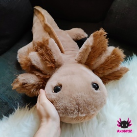 Axolotl Plush lightbrown 80cm