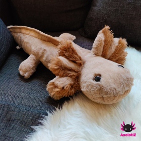 Axolotl Plush lightbrown 80cm