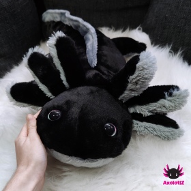 Axolotl Plush black-grey 80cm