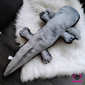 Axolotl Plush black-grey 80cm