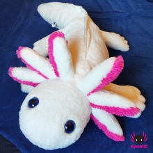 XXL-Axolotl white-pink 120cm