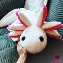 XXL-Axolotl white-pink 120cm