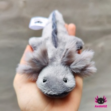 Axolotl Mini-Plush lightgrey