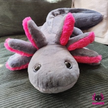 Pre-Order! XXL-Axolotl grey-pink 120cm