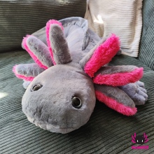 Pre-Order! XXL-Axolotl grey-pink 120cm