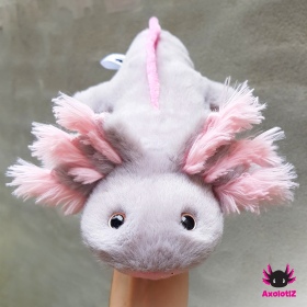 Axolotl Plush lightgrey-lightpink