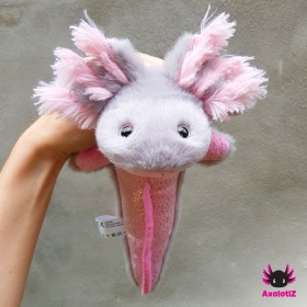 Axolotl Plush lightgrey-lightpink