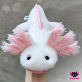 Axolotl Plush Glitter white-lightpink