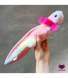 Axolotl Plush Rainbow-pink