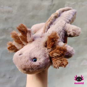 Axolotl Plush lightbrown-brown