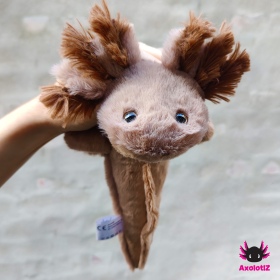 Axolotl Plush lightbrown-brown