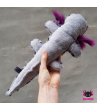 Axolotl Plush wildling-grey-violet